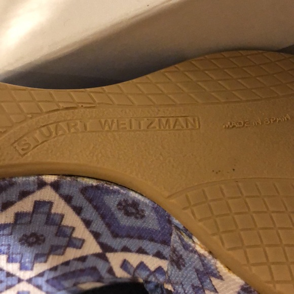 Stuart Weitzman denim platform wedge size 6.5 - Picture 8 of 10